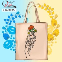 Еко-сумка під вишивку "Гілка з квітами" СК-3136