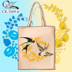 Еко-сумка під вишивку "Золоте колосся" (з ластівками) СК-3169-4