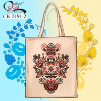СК-3191-2 - еко-сумка під вишивку "Червоно-чорний оберіг"