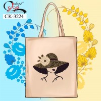 СК-3224 - еко-сумка під вишивку "Леді в капелюсі"