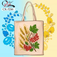 СК-3246 - еко-сумка під вишивку "Калина з колосками"