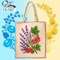 СК-3247 - еко-сумка під вишивку "Калина з лавандою"