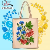 СК-3248 - еко-сумка під вишивку "Калина з волошками"
