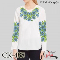 Заготовка жіночої блузки під вишивку "Волошкове поле"