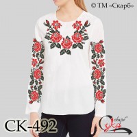 Заготовка жіночої блузки під вишивку "Троянди Полісся"