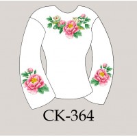 Заготовка жіночої блузки під вишивку "Цариця півоній"