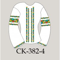 Заготовка жіночої блузки під вишивку "Барвисті квіти" (варіант 4)