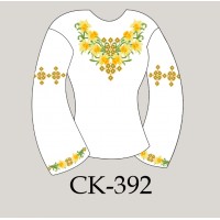 Заготовка жіночої блузки під вишивку "Жовті нарциси"