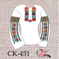 Заготовка жіночої блузки під вишивку "Борщівські мотиви" (варіант 4)