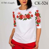 Заготовка жіночої блузки під вишивку "Квітковий танок" СК-524