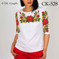 Заготовка жіночої блузки під вишивку "Квіткові барви" СК-528