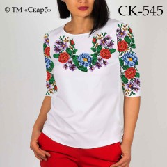 Заготовка жіночої блузки під вишивку "Барви квітів" СК-545