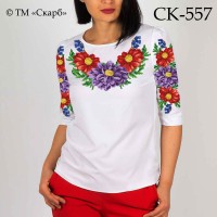 Заготовка жіночої блузки під вишивку "Райські квіти" СК-557