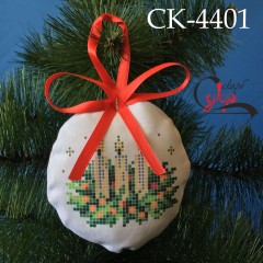 Новорічна іграшка "Три свічки" СК-4401