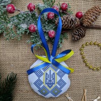 Новорічна іграшка "Тризуб в орнаменті" СК-4431