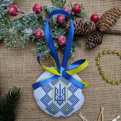 Новорічна іграшка "Тризуб в орнаменті" СК-4431