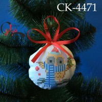 Новорічна іграшка "Совеня в шарфику"