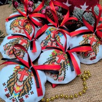 СК-4595 - набір новорічних іграшок під вишивку "Мотанки"