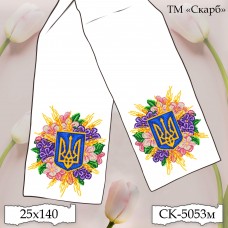 Рушник на ікони під вишивку "Сяйво Тризуба в квітах" СК-5053м