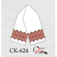 Заготовка рушника "Багрові квіти"