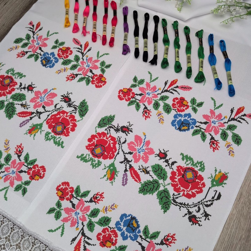 СК-634 - рушник під вишивку "Розфарбоване Полісся" СК-634 - рушник під вишивку "Розфарбоване Полісся"