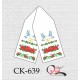 СК-639 - рушник під вишивку "Пишні червоні бутони"