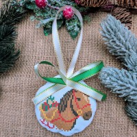 Новорічна іграшка "Вогняний кінь. Символ 2026" СК-6507