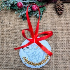 СК-6536 - новорічна іграшка під вишивку "Ягнятко миру"