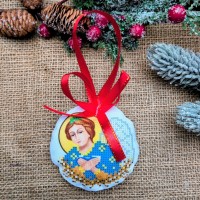 СК-6541 - новорічна іграшка під вишивку "Ангел Благовіщення"