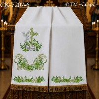 СК-7207-6 - рушник на аналой під Євангеліє для вишивки "Оливкові троянди благодаті"