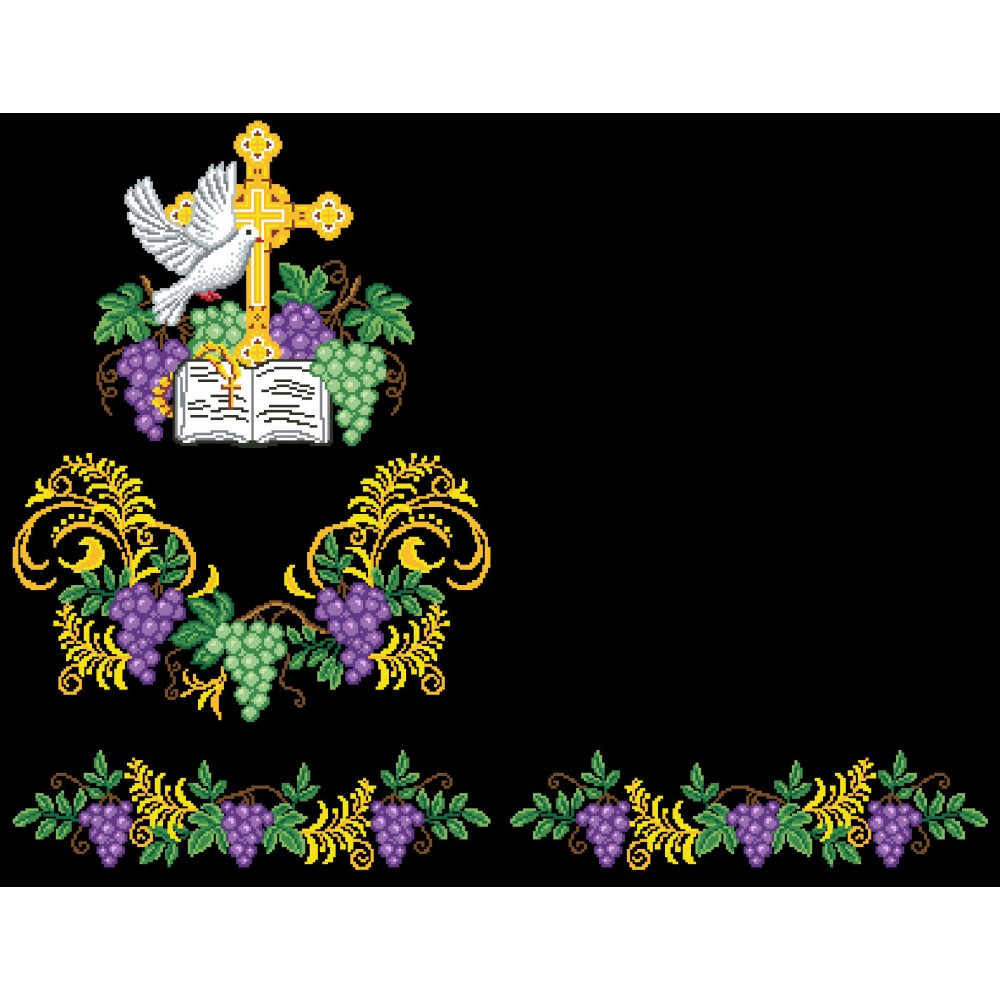 СК-7209 - рушник на аналой під Євангеліє для вишивки "Виноград благодаті"