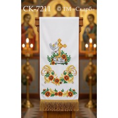 СК-7211 - рушник на аналой під Євангеліє для вишивки "Чорнобривці благодаті"
