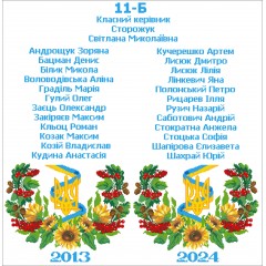 Шкільний рушник під вишивку "Символіка України" (варіант 2)