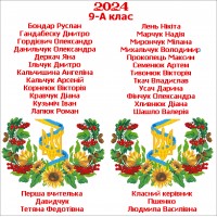 Шкільний рушник під вишивку "Символіка України" (варіант 4)