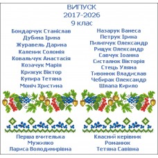 СК-9556 - шкільний рушник під вишивку "Символ мужності та краси" (варіант 3)
