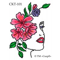 СКТ-101 термоналіпка під вишивку "Дівчина-весна" СКТ-101 термоналіпка під вишивку "Дівчина-весна"