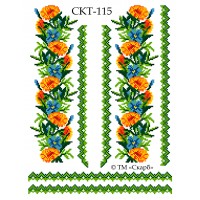 СКТ-115 термоналіпка під вишивку "Чорнобривці" (на сорочку) (варіант 2) СКТ-115 термоналіпка під вишивку "Чорнобривці" (на сорочку) (варіант 2)