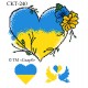 СКТ-240 - термоналіпка під вишивку "Квітуче серденько"
