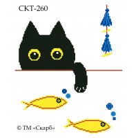 СКТ-260 термоналіпка під вишивку "Котячі мрії"