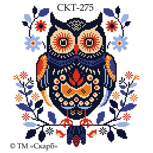 СКТ-275 - термоналіпка під вишивку "Мудра сова"
