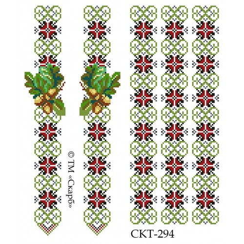 СКТ-294 - термоналіпка під вишивку "Дубки з орнаментом"