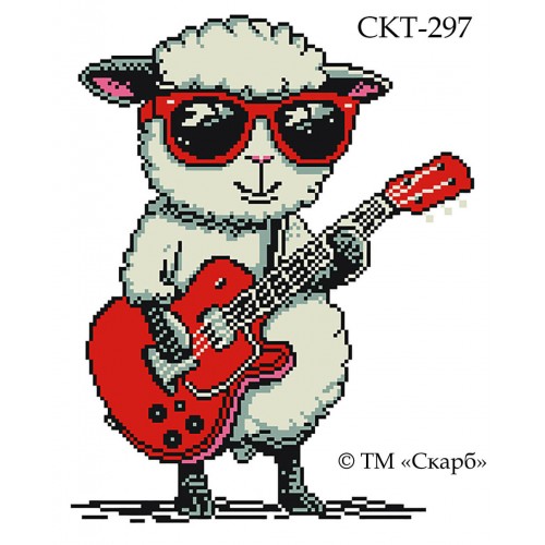 СКТ-297 - термоналіпка під вишивку "Шерстяний рокер"