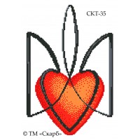 СКТ-35 термоналіпка під вишивку "Люблю Україну!" СКТ-35 термоналіпка під вишивку "Люблю Україну!"