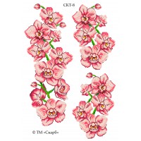 СКТ-8 термоналіпка під вишивку "Гілка орхідей" (на блузку)