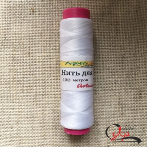 Нитка для бісеру Tytan №100 Ariadna 100 м. (біла)